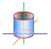 Cylinder in Cartesian space.png